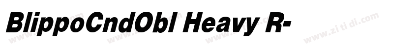 BlippoCndObl Heavy R字体转换